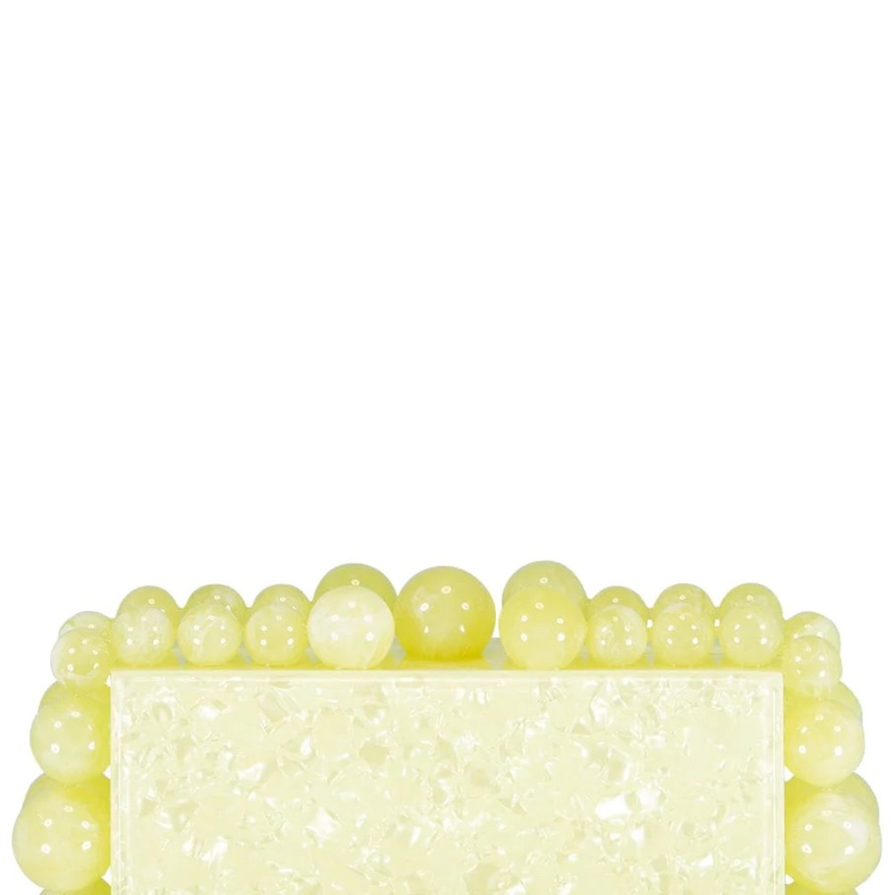 Cult Gaia Eos clutch in yellow tahdig New!